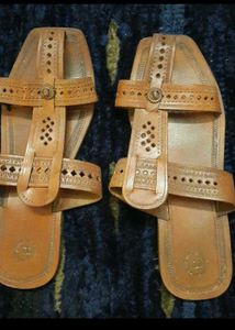 Stylish Brown Leather Kolhapuri Sandals for Men