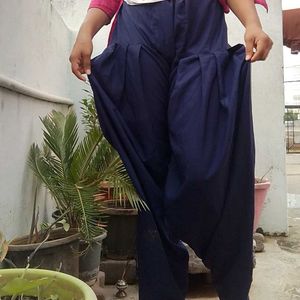 Beautiful Pink Kurta Set with Navy Blue Palazzos