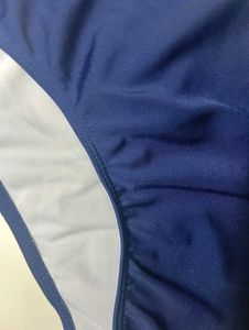 Navy Blue High-Waisted Bikini Bottom