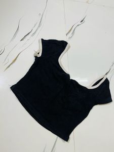Shein Black "BABE" Cropped Top