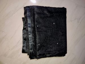 Black Net Saree