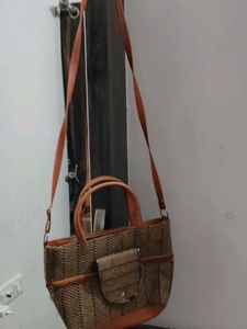 jute bag shoulder/ handbag