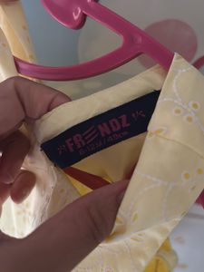 Pretty Little Butter Yellow Baby Girl Frock