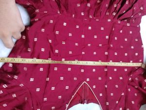 maroon sharara and kurta