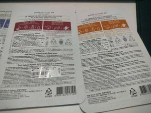The Face Shop Real Nature sheet Masks 4pc