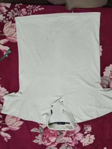 Combo Men's Printed Long Sleeve Shirt and white T-