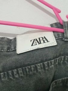 Grey Wash Wide Leg Jeans