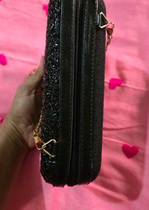 Sparkling Black Evening Clutch Bag