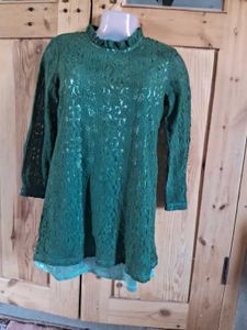 Elegant Green Lace Blouse