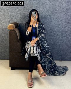 Premium Kota Chex Kalamkari Kurta,Dupatta