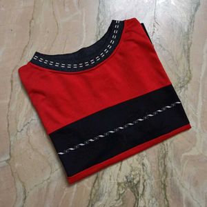 Red & Black Tank Top