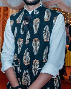 Men's Printed Nehru Jacket