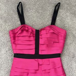 couture Pink bandage Mini Dress