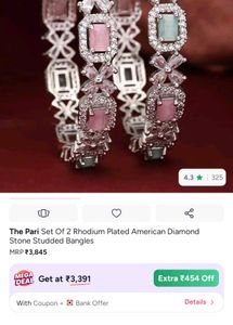 Pink AD Bangle Set