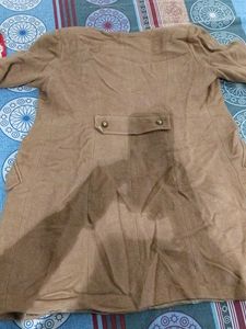 Stylish Tan Double-Breasted Coat