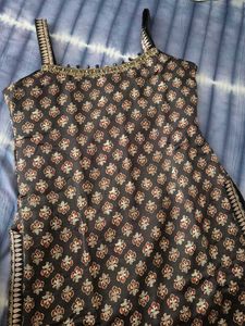 Pure Silk 3 pc Sharara Suit in Ajrakh block print