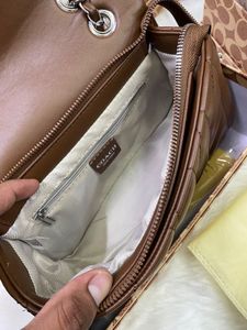 Coach Burgundy Quilted Leather Shoulder Bag