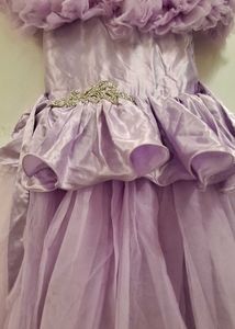 Beautiful Lavender party wear girl gown