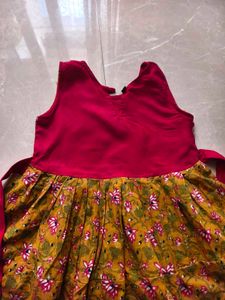 Girls Floral Print Dress
