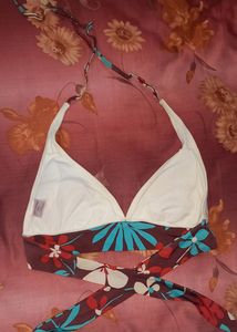 Branded Knotted Bikini Top