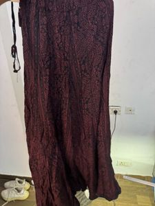 Boho Patterned Wide Leg Pants