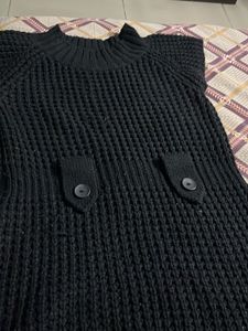 Black Knit Sweater Vest