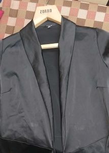 Chic Black Tie-Front Ruffle Dress