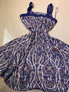 Boho Paisley Print Summer Dress