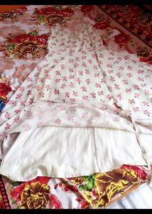 Floral Print Anarkali Gown