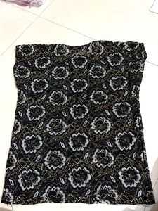 Black Lace Floral Top