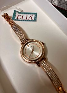 ELIA Rose Gold Crystal Watch