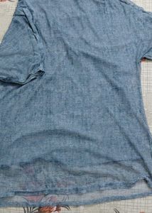Green Textured Tunic Top