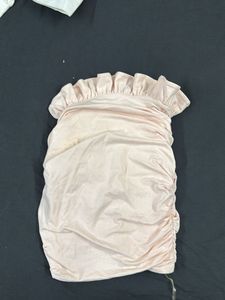 Ruched Ruffle Bodycon Mini Dress