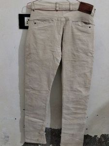 Men's Beige Casual Pants
