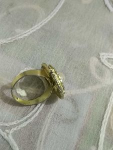 Vintage Pearl &amp; Rhinestone Ring