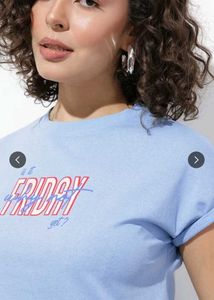 Cute Blue Graphic Tee