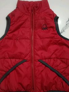 Benetton Red Padded Vest