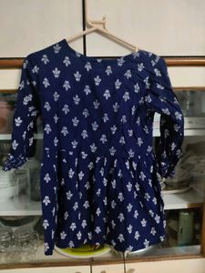 Blue Ethnic Printed Kurta