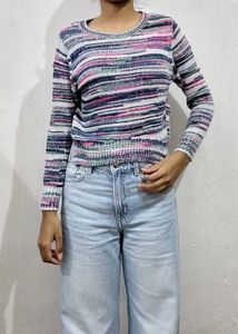 Cozy Striped Knit Sweater