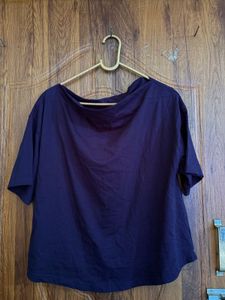 Navy Blue off shoulder 'Everything Will Be Fine'