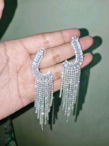 Sparkling Crystal Dangle Earrings