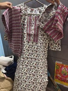 Floral Print Kurta