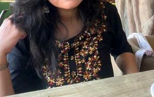 BLACK CHIKANKARI SHORT KURTI🩶