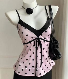Pink Polka Dot savana Cami Top