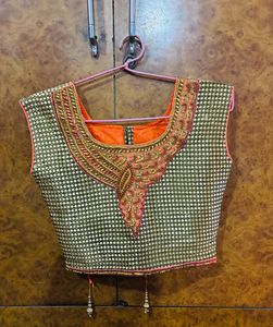Peach Ethnic Lengha