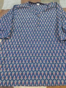 Blue Printed Kurta