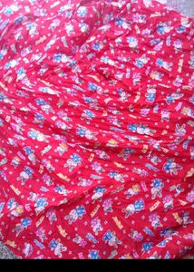 Cute Cartoon Print Red tent house cover
