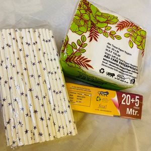 🎊All 3 IN One Deal 🎊Butter Paper, Tissue Paper, Paper Straw’s