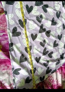 Cute Heart Print Nightdress
