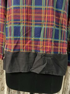 Chic Plaid Long Sleeve Top